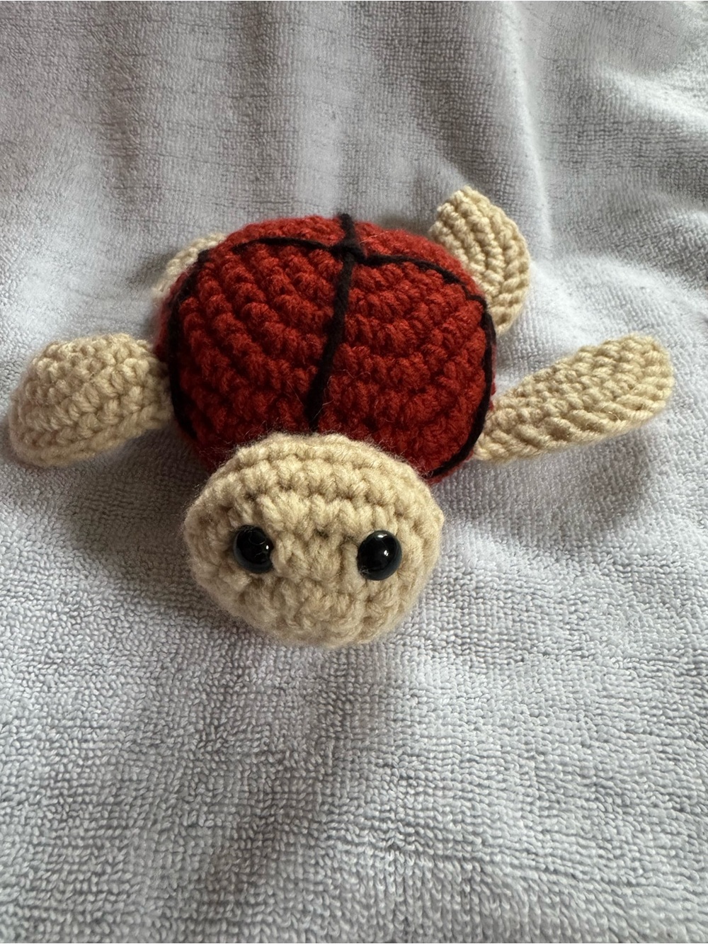 Handcrafted Crochet basketball Turtle Plush